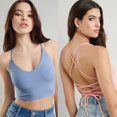 thumbnail image 1 of POINTERTECK Crop Tops for Women Sexy Backless Black Crop Top, 1 of 9