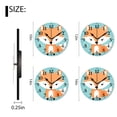 thumbnail image 2 of Non-Ticking Silent Clock Battery Operated Analog Clcok Round Wall Clocks Decorative for Living Room-Cute Cartoon Cute Fox Baby(10inch), 2 of 4