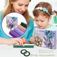 thumbnail image 2 of Pipe Cleaners Craft Kit with 400 Assorted Color Chenille Stems | Includes Floral Wire, Stamen, Glue Sticks & Ribbon for DIY Flower Bouquets | Kids & Adult Art Project Supplies, 2 of 5
