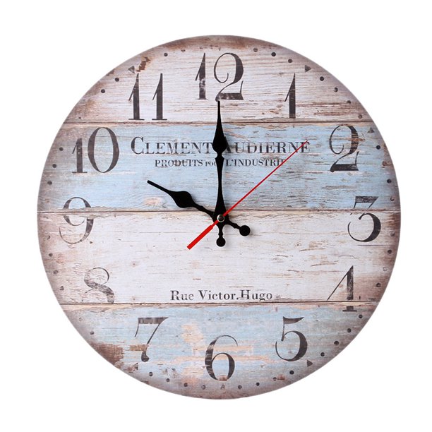 Decoración del hogar Reloj silencioso de madera Reloj de pared Reloj digital Reloj de decoración Wmkox8yii fhajkh3052