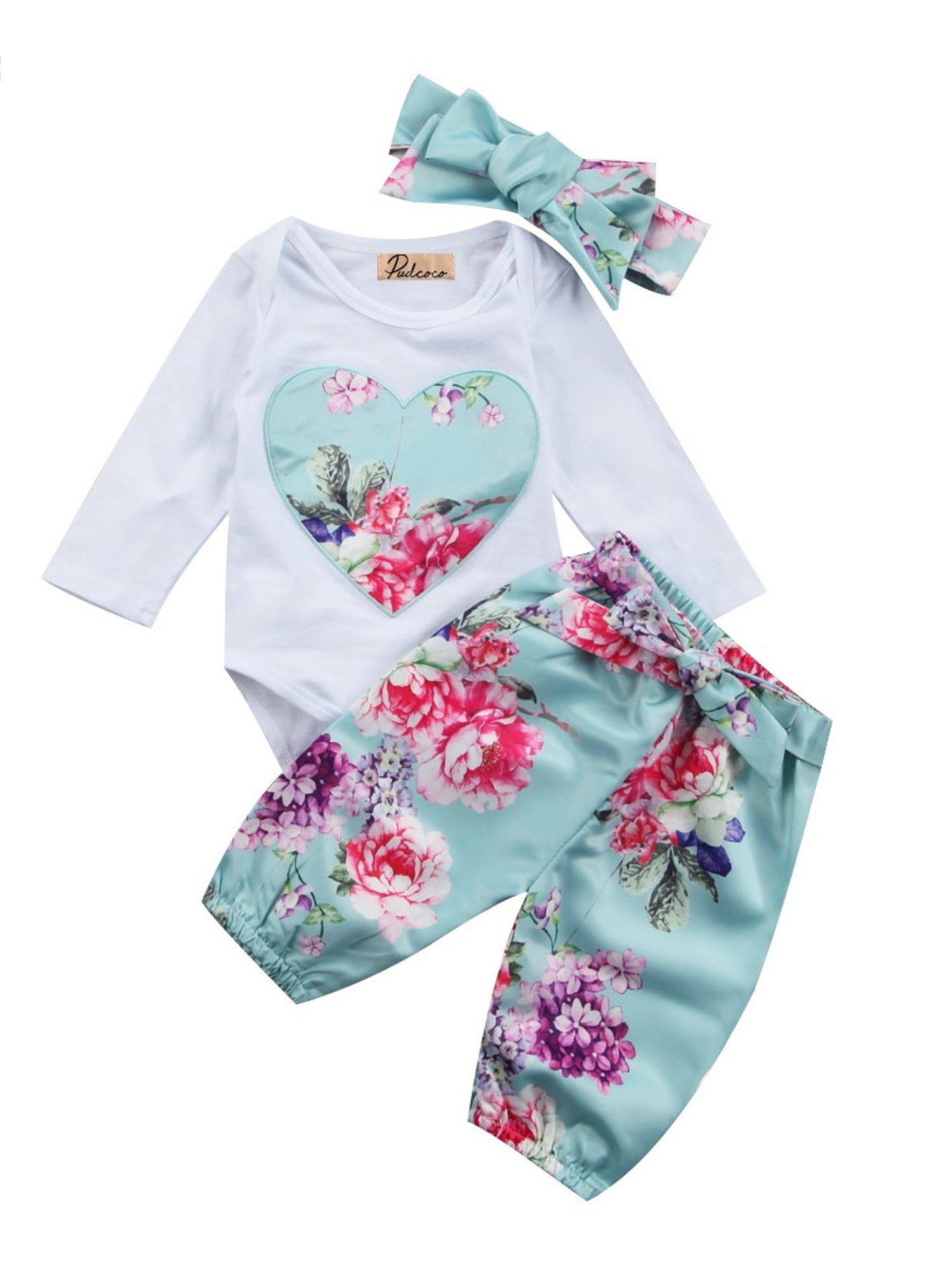 peach print baby clothes