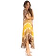 thumbnail image 4 of Sakkas Viveka Embroidered Caftan Dress - 18-Russetbrown - One Size, 4 of 5