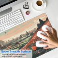 thumbnail image 2 of Watercolor Tulip Flower Gaming Mouse Mat,Rectangle XX Large Non-Slip Rubber Gaming Mouse Pad with Stitched Edges, Office Mouse Pad for Women Men Kids, 31.5x15.7, 2 of 7