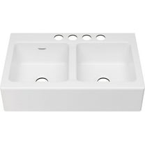 American Standard 77Db.36220A Delancey 36" Farmhouse Double Basin Cast Iron Kitchen Sink -