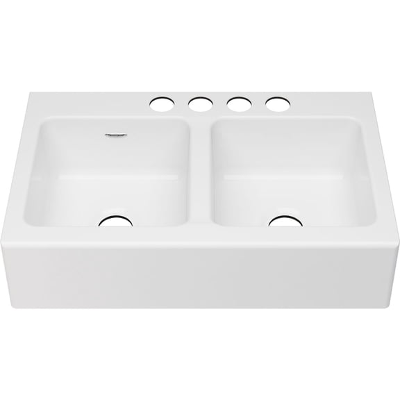 American Standard 77DB36220A.308 Delancey 36" Farmhouse Double Basin Cast Iron Kitchen
