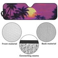 thumbnail image 5 of Uorisanigo Windshield Sun Shade, Car Sun Shade for 1997-2018 Jeep Wrangler TJ JK JKU, Aluminum Foil Structure Blocks Sunlight Heat UV Rays, Outdoor Camping(Palm Tree Sunset), 5 of 7
