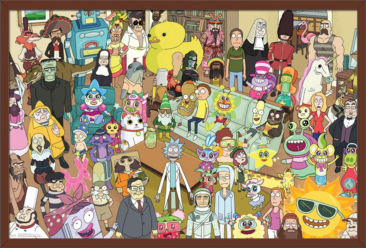 Spiritual Leader Rick Wall Art Poster Rick and Morty Tapestry Psychedelic