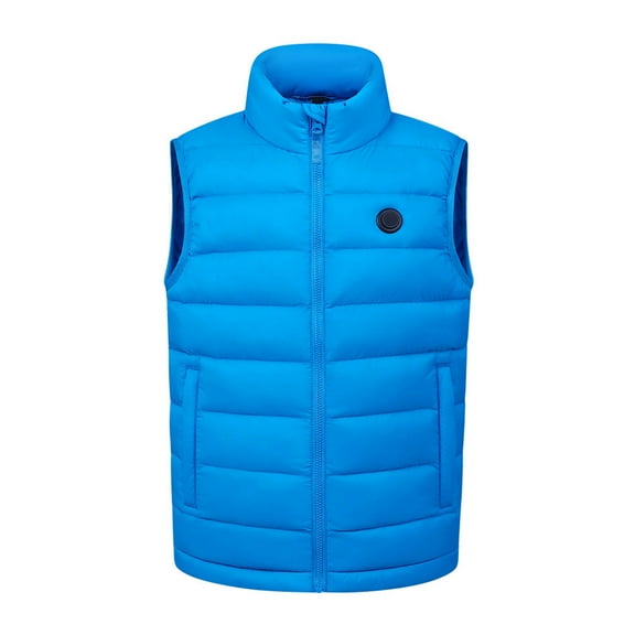 ZACPNCV Kids Heated Vest with Battery Pack Boys Girls Lightweight Heated Vest Blue 12-13 Years