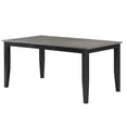 thumbnail image 1 of Wallace & Bay Kelley 48" Solid Wood Dining Table with Removable Leaf in Gray, 1 of 6