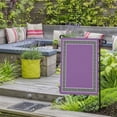 thumbnail image 4 of Garden Flag Double-Side Printed House Flag Geometric Greek Key Design Yard Flag Purple Welcome Banner Decor Outdoor Holiday Decorations 12*18in, 4 of 8