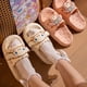 thumbnail image 2 of Sanrio Melody Cinnamoroll Kuromi Keroppi sandalias y zapatillas para niñas encantadoras, zapatillas gruesas de Eva para el hogar, regalo para niñas, Verano, 2 of 4