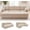 Beige, variant on 100" Sectional Sleeper Sofa Couch, Sectional Sofa Bed, Dark Grey