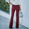 thumbnail image 6 of Women's Corduroy Bottom Pants with Elastic Waist, Flared Trousers for Fall & Autumn, 6 of 8