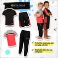 thumbnail image 4 of Body Glove Clothes Boys’ 4-Piece Active Outfit Set – Includes 2 Graphic Tees, Jogger Pants & Shorts, Durable Everyday Clothing for Toddler to Big Boys Sizes (2T-12), 4 of 8