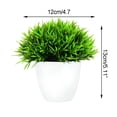 thumbnail image 2 of Plantas artificiales en maceta, bonsái verde, árbol pequeño, plantas de hierba, adorno en maceta, flores falsas for decoración del jardín del hogar, fiesta de boda, 2 of 4