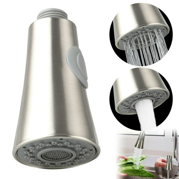 Fregadero de Cocina Grifo Extraíble ANGGREK cabezal de Rociador repuesto color Plata cepillada