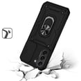 thumbnail image 2 of For Samsung Galaxy S21 Ultra Shockproof Edge Bumper with Stand, Camera Lens Protection & 360° Rotate Ring Kickstand Cover ,Xpm Phone Case [ Black ], 2 of 7