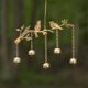 thumbnail image 1 of Happy Gardens Carillones de viento para pájaros con campanas – 5 campanas suspendidas con decoración de jardín de pájaros – Regalos al aire libre para el día de la madre y decoraciones de pa, 1 of 5