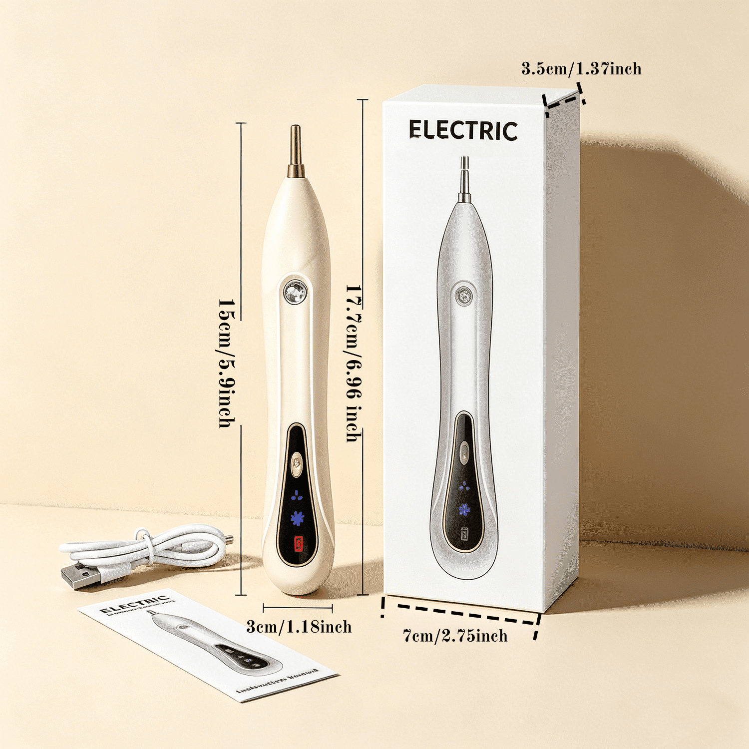Diamond Art Pens, Cordless Vacuum Tool with Wax-Free Suction, Ultra-Quiet, 2 Adjustable Speeds & Lightweight Ergonomic Design for Precise Diamond Art Application