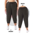 thumbnail image 6 of SHOWMALL Plus Size Capri Pants for Women Workout Relaxed Joggers Pants with Drawstring Pockets Dark Gray 2X, 6 of 6