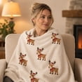 thumbnail image 3 of Ouuluon Lightweight Flannel Throw Blanket, 59x39 inch Soft Decorative Cover for Couch and Bed, 3 of 7