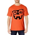 thumbnail image 2 of Pumpkin with Glasses Pumpkin Nerd T-Shirt for Men Women Cotton Summer Top Tee, 2 of 3