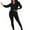 Black, variant on MIUOWANP Two piece Sets for Women Women's Fashion Long Sleeve Pullover Casual Sports Pants Pure Color Suit