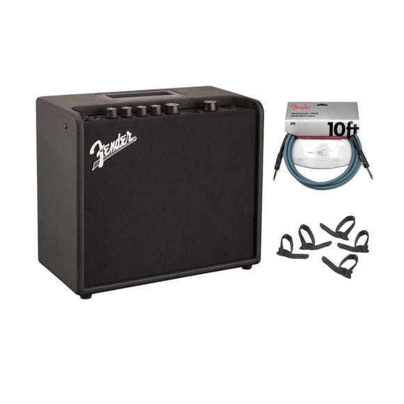 Amplificador de Guitarra Fender Mustang LT25 120V con Cable y Sujetacables
