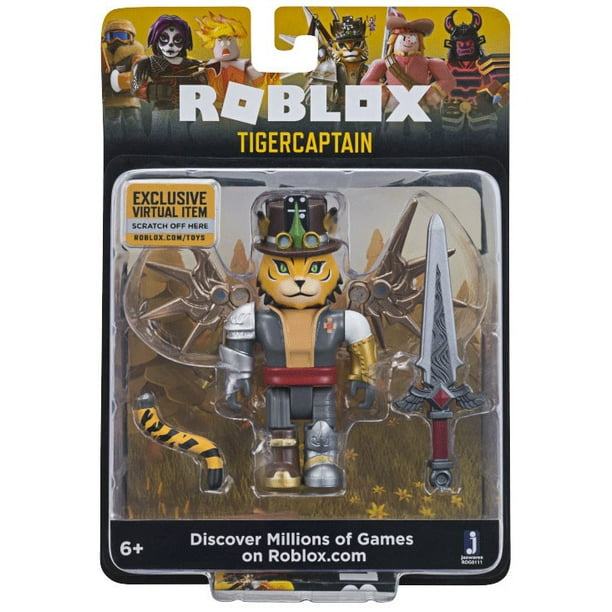 Roblox Celebrity Collection Tigercaptain Figure Pack Includes Exclusive Virtual Item Walmart Com Walmart Com - baby tiger necklace roblox