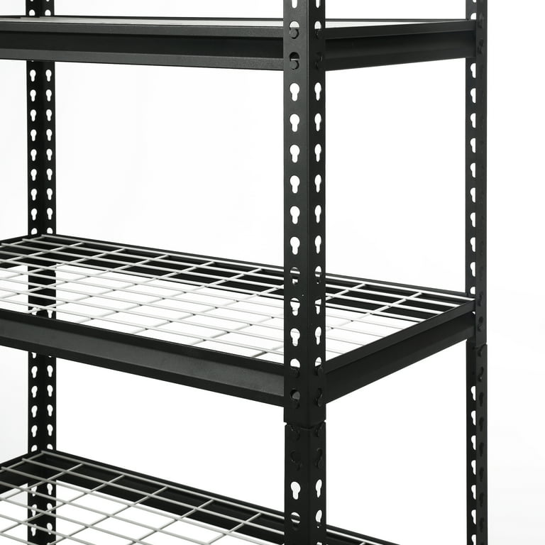 WORKPRO Steel 3-Tier Storage Shelf Unit 72H x 77W x 24D, 6000lb Total  Capacity, Black