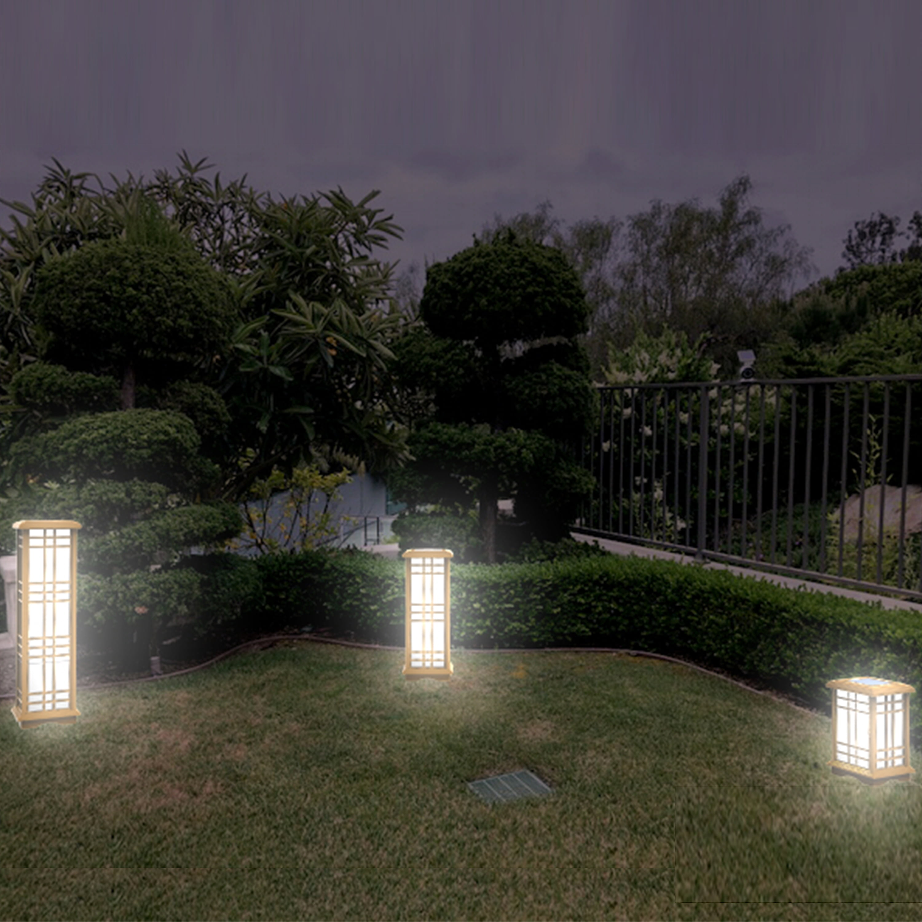 Techko Solar Zen Lanterns Bundle (3 Piece)