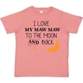 thumbnail image 3 of Inktastic I Love My Maw Maw to the Moon and Back Boys or Girls Toddler T-Shirt, 3 of 5