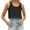 Black, variant on Gyexs Womens Country Concert Tank Tops Solid Color Crop Top Summer Outfits for Teens Girl (White, M)