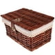 thumbnail image 2 of Canasta de almacenamiento de canasta tapa con revestimiento y tapa para el baño de cocina de dormitorio, 2 of 8