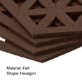 thumbnail image 4 of Uxcell Felt Coasters, Hexagonal Pad Coaster for Drink Cup Pot Bowl Vase, Coffee 4 Pack, 4 of 5