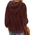 thumbnail image 3 of QHFBli Trendy Women's Hoodie Women's Long Sleeve Pullover Hoodie Loose Fit Casual Top Soft Lined Winter Warmth Comfortable Everyday Blouse Outerwear, 3 of 7