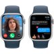 thumbnail image 2 of Apple Watch Series 9 GPS, Caja de Aluminio Plateado de 45 Mm con Correa Deportiva Azul Tormenta - Talla S/M (Reacondicionado), 2 of 5