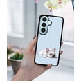 thumbnail image 5 of WIRESTER Shockproof Soft Rubber Cover Case for Samsung Galaxy S26 6.3" 2026, French Bulldog Dog Lying Down Looking Up On Pale Aqua Background, 5 of 5