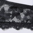 thumbnail image 6 of Amidoa Push-up Bras for Older Women Lace Black Cheeky Embroidered Bra Women Lingerie L, 6 of 9