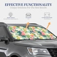 thumbnail image 3 of Kdxio Tropical Flowers Print 2-Piece Sun Shade Front Windshield - Foldable Car Front Window Sunshades For Most Sedans Suv Truck, 3 of 6