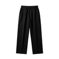 thumbnail image 4 of Smsaxvxz Men's Baggy Sweatpants Fashion Wide Leg Drawstring Sweat Pants Casual Joggers with Pockets Black XL, 4 of 6