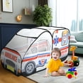 thumbnail image 1 of Kid Pop up Play Tent School Bus Pop Up Play Tent Spacious Pop Up Playhouse Comfortable Kids Play Tent Polyester Pop up Playhouse Tent Fun Role Play Tent for Toddlers Kids, 1 of 10