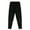 Black / White, variant on Kids and Boys Athletic Jogger Track Pants - with Ribbed Zipper Ankle Cuffs