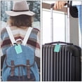 thumbnail image 5 of Square 2Pack PU Leather Starfish Cruise Luggage Tag with Privacy Cover and Name ID Tag for Travel Handbags Backpacks Luggage Tags, 5 of 6