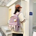 thumbnail image 3 of Colgante De Pato Mochila Preppy De Gran Capacidad Con Múltiples Bolsillos, Mochila Escolar De Nylon Duradera Y Ligera, Bolsa De Viaje Kawaii Para El Trabajo Diario, 3 of 4