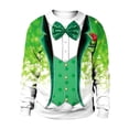 thumbnail image 1 of PMUYBHF Homme Hommes Chandails à Capuchon Chandail Homme Printemps et Automne Grande Fleur Tout Imprimé Manches Longues Col Rond Sans Capuche Floral Tendance Mode Chandail de Base Chandail pour Hommes Chandail à Capuchon 5X, 1 of 7