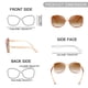 thumbnail image 3 of Gafas de Sol FEISEDY B2760 Vintage Cuadradas Polarizadas UV400, 3 of 7