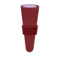 thumbnail image 1 of Tapón de botella de vino Silicona de grado alimenticio Acero inoxidable 6,1x2,35 cm Corchos de vino reutilizables prácticos decorativos para decoración Marrón, 1 of 12