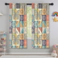 thumbnail image 5 of Blackout Kids Curtains,Multicolor Ethnic Floral and Butterfly Pattern Childrens Insulated Curtains Set Of 2,Bedroom Essentials,Toddler Room Decor 42x63in(106x160cm), 5 of 5