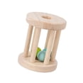 thumbnail image 2 of Lipstore Baby Roller Rattle Wood Toys Rattles with Bells Smooth Surface Infant Roller Toy E, 2 of 8